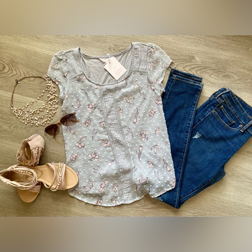 Spring time floral top